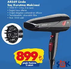 ARZUM AR569 LİNDA SAÇ KURUTMA MAKİNESİ 2000 W fiyat ve kampanya bilgisi